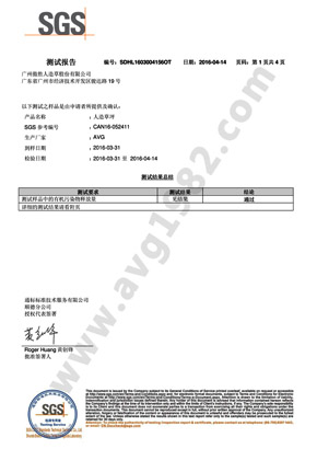 SGS揮發(fā)性有害物質(zhì)測(cè)試報(bào)告