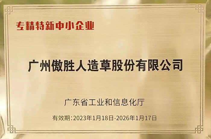 喜報|傲勝股份榮獲廣東省“專精特新中小企業(yè)”稱號！